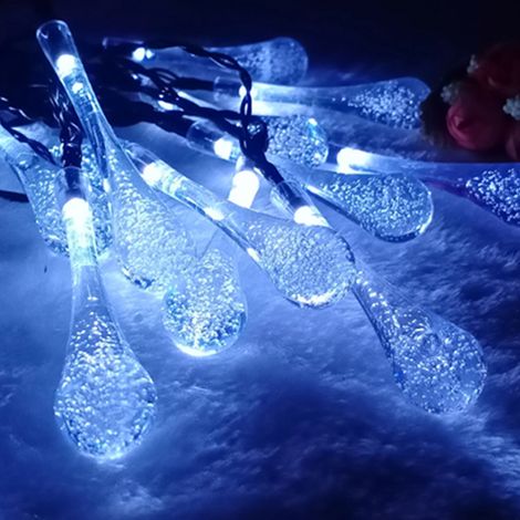 Guirlande Lumineuse Solaire - 30 LED - 6,5 M - 8 Modes D'éclairage - Extérieur (1/4)