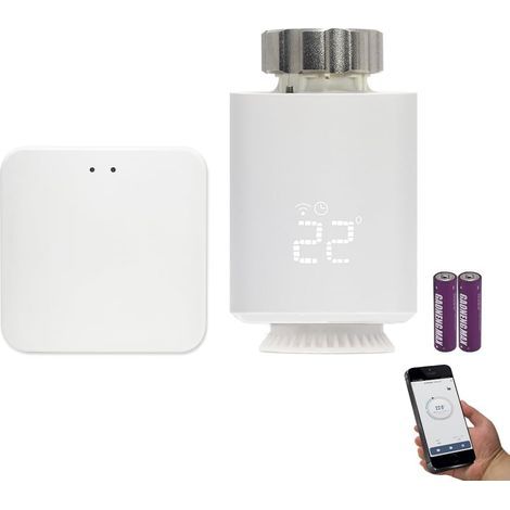 Thermostatic Radiator Starter Kit, Zigbee Hub, Programmable Valve, Alexa Compatible, For Radiators (1/5)