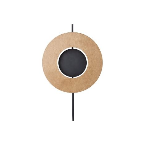 Applique murale bois/acier noire 2x8W Sunset Nowodvorski