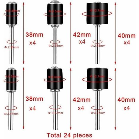 Tambour de Poncage Ensemble, avec 504 Pices Tambour de Poncage 24 Pices Tambour Mandrinet 2 Pices Mandrin Serrage Automatique (1/5)