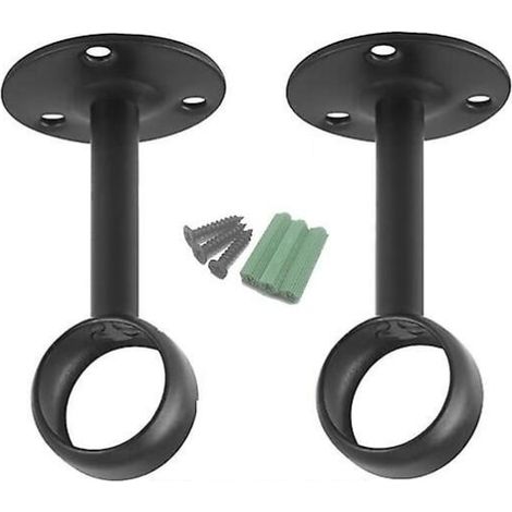 Support de tringle à rideaux Dhrs, fixation plafond, lot de 2 (1/4)