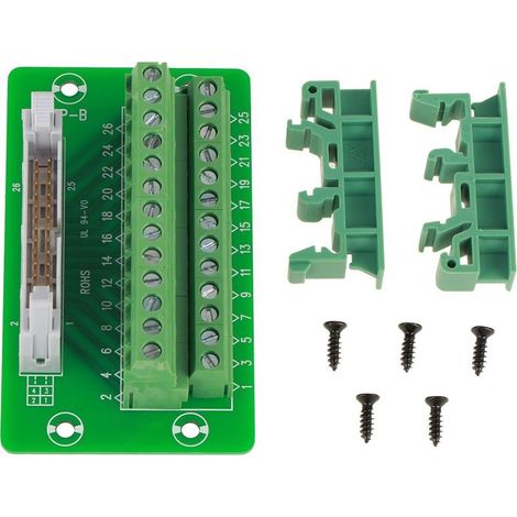 Module de carte de dérivation, fabrication délicate FR-4 en fibre de verre PCB sécurisé avec double couche de cuivre pour montage sur rail Din (1/5)