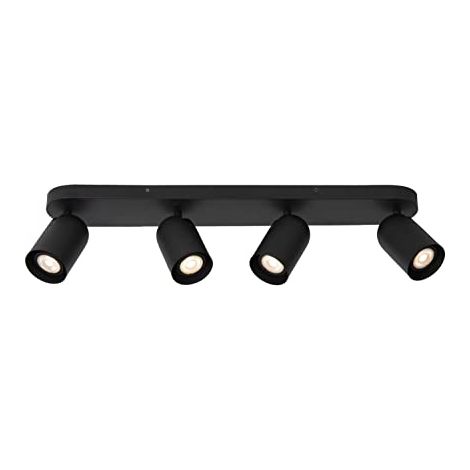 Lucide Punch - Faretto da soffitto, 4 x GU10, colore: Nero (1/4)