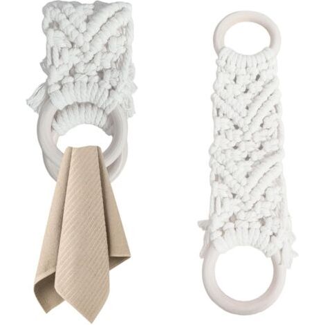 Sollbry Lot de 2 porte Serviette,Support Serviette,Porte Serviette sans Percage,Porte Torchons au Crochet,Boucle de Porte Serviettes pour Les Pendaisons