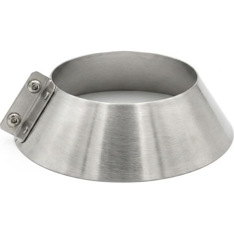 MAKA Collare Conico Parapioggia per Canna Fumaria in Acciaio Inox, Scossalina Copri Faldale Anti Infiltrazione Ø 150 mm (1/5)