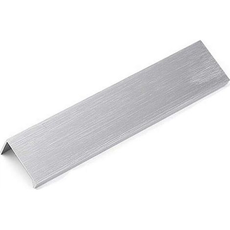 Tirador para armario de cocina, tirador empotrado plateado, tirador de puerta oculto de aleación de aluminio, 2 piezas, distancia entre orificios de 160 mm. (1/5)