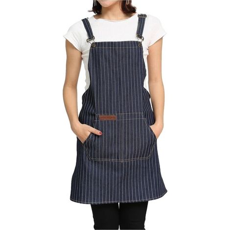 Tablier de Cuisine Femme Jean Tablier Peinture Tablier de Travail (1/5)