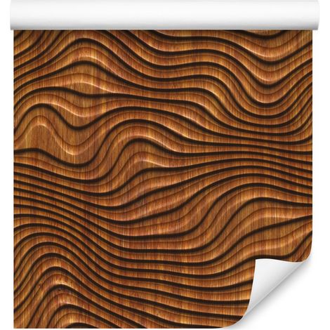 Papier peint imitation bois 3D pour salon et chambre 50x1000 cm (1/5)