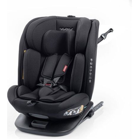 Siege auto - BABYAUTO - Garaia Vivitta - Groupe 0/1/2/3 - 40/150 cm - Isofix + Top Tether - Pivotant - Inclinable - Noir