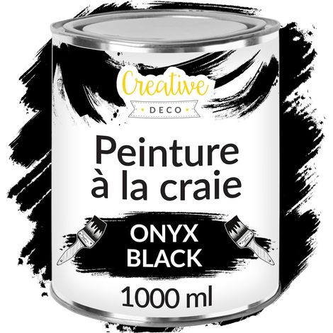 Peinture à la Craie Noir 1L Mat et Lavable pour Meuble Bois (1/5)