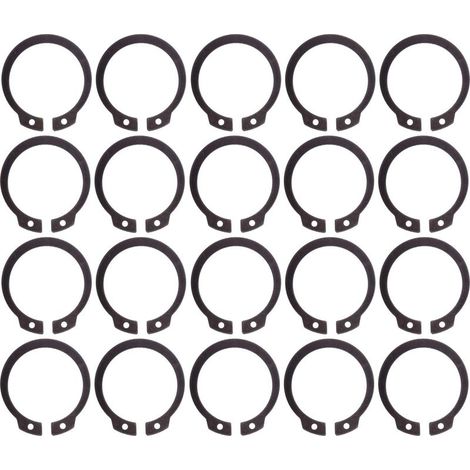 20 anillos de retención externos para eje de acero para muelles DIN 471, arandela de bloqueo para transmisión, Ø 9 mm (1/3)