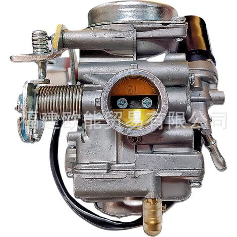 The HJ125T carburetor for scooters is compatible with the Haojue Suzuki HJ125T-18, 18A, 18E and 18F models.--DTEKGAZ
