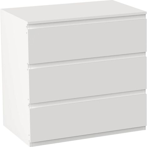 SpaceQub Kommode mit 3 Schubladen 78x48x73cm 7house