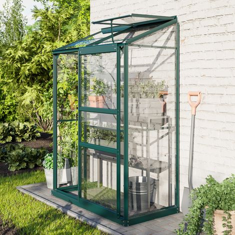 Vitavia Anlehn-Gewächshaus "Ida" 900, smaragd grün, 0,9 m², 3 mm ESG (1/5)