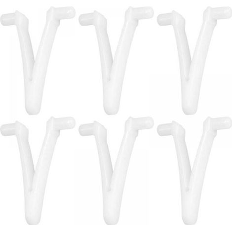 6pcs Piscine d'approvisionnement Papillon v Clip pour Piscine Spa Brosse Feuille râteau Feuille Skimmer tête d'aspirateur pour Nettoyage de Piscine (1/5)