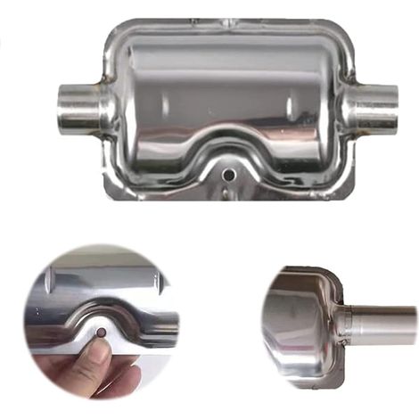 Silencieux tuyau échappement inox pour chauffage stationnement diesel (1/5)