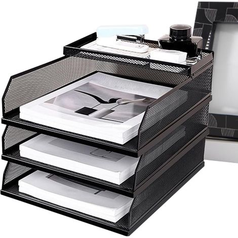Organisator Mehrstufige Papierschale Metallnetzraum
