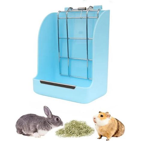 Futterautomat für Meerschweinchen und Kaninchen, Grasständer mit Federung, Totoro-Haustierzubehör, Graskorb für Meerschweinchen und Kaninchen (1/5)