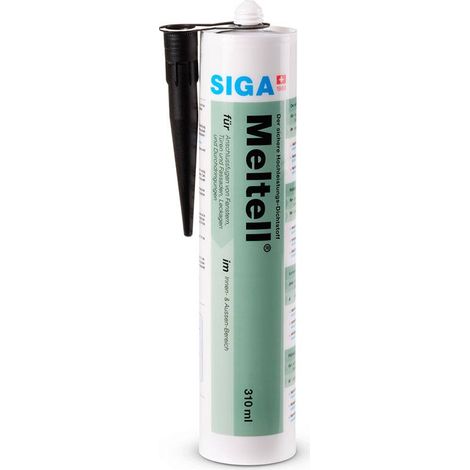 Siga Meltell 320 black Hochleistungs-Dichtstoff 310 ml Kartusche Innen Außen (1/3)