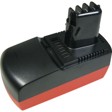 Trade-Shop Ni-MH Akku, 18V / 2000mAh - ersetzt folgende Akkutypen: Metabo 6.31739, 6.25477, 6.25478 - kann mit jedem Standard oder Originalnetzteil aufgeladen werden (1/3)