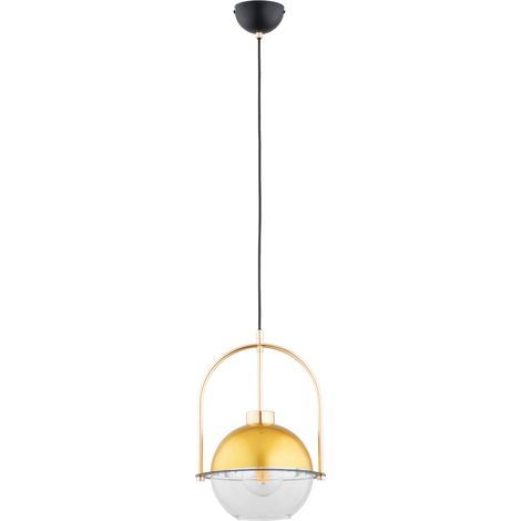 Suspension boule verre doré/noir E27 15W Eridum Alfa (1/3)