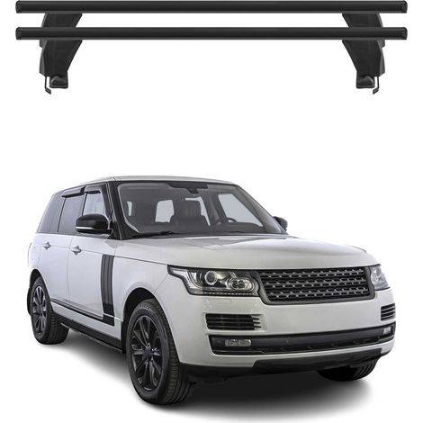 OMAC Dachträger Querträger Alu für Land Rover Range Rover IV L405 2013-2021 – Abschließbar – T-Nut – City-Crash-getestet – Max. 50 kg Schwarz (1/5)