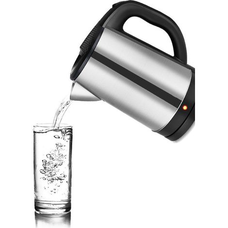 Bouilloire électrique haute puissance 2000 W, 2,3 L, en acier inoxydable, cafetière/théière, norme européenne 220-240 V (1/5)