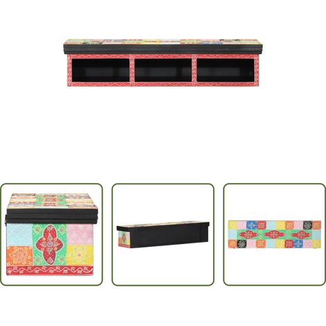 Wohnzimmer Schrank - TV-Schränk mit Regal Mehrfarbig 100 x 30 x 22 cm Holzwerkstoff (1/5)