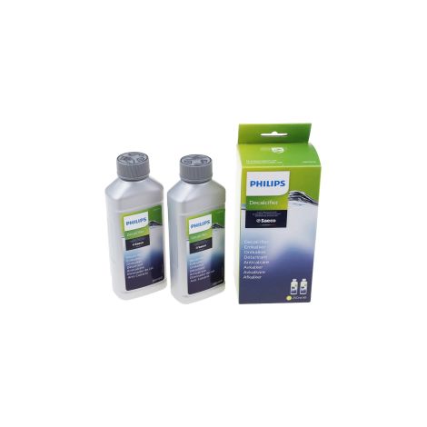 Lot de 2 détartrants 250ml pour cafetière expresso – Nettoyage efficace – Compatible avec Saeco, Philips – Élimination du calcaire rapide (1/8)