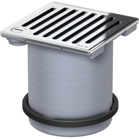 ACO Elemento di supporto Meku 148x148 K3/ ABS/ antiscivolo/griglia V2A/ bloccabile, 5141.81.33