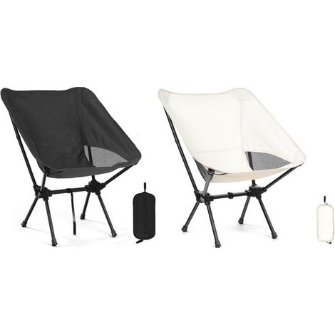 Campingstuhl, faltbar, ultraleicht, kleiner Klappstuhl, höhenverstellbar, Aluminium Campingstuhl, kompaktes Packmaß für Picknick, Angeln, Garten, (1/5)
