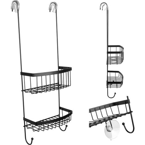 KADAX Duschablage mit zwei Duschkörben, 20,5x10x58 cm,