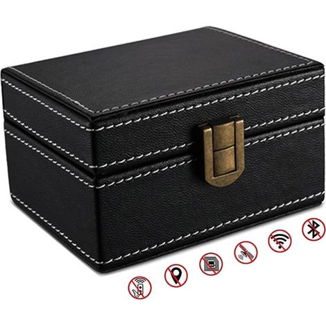 Boîte anti-RFID pour clé voiture, petit modèle 11.5×9×6.2 cm, blindage complet contre vol de signal et piratage (1/5)
