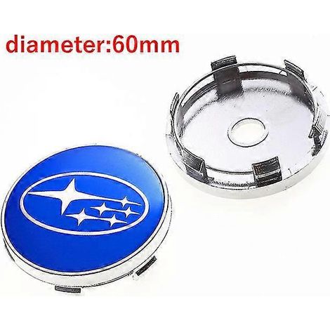 4 cache-moyeux de roue de 60 mm pour Subaru STI WRX Forester Outback Impreza Legacy XV Tribeca (accessoires shry) (1/4)