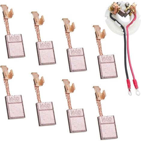 Balais De Charbon pour Moteur pour Makita CB440, 8 Pièces Visseuse pour Makita 18v, Visseuse pour Mak ita, Balais de Charbon 18 V/14,4 V pour Moteur DTD146,DHP456,DHP458,BDF446, pour Outi(13x10x3mm)