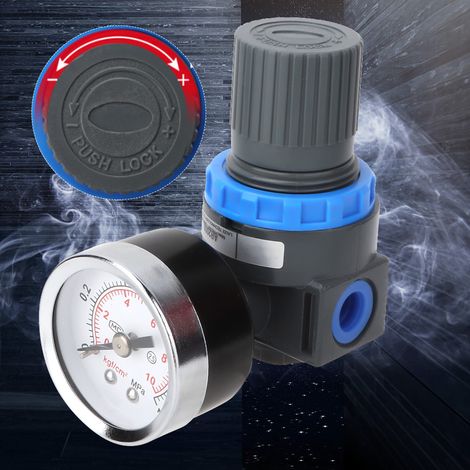 Manomètre AR2000, régulateur de pression en alliage d'aluminium pour compresseur d'air pneumatique G1/4"