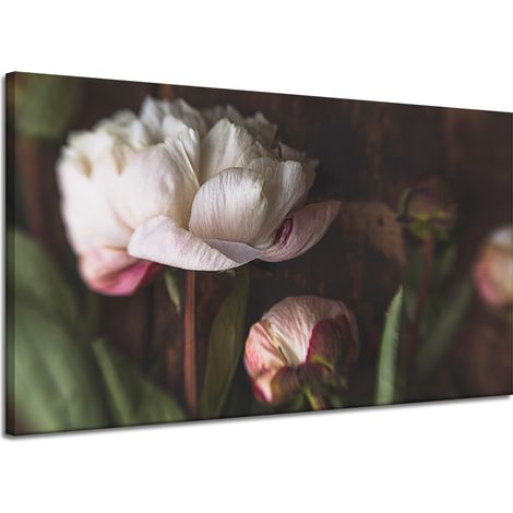 Leinwanddruck Botanik Blume Pfingstrosen 120x70 cm Blumenstrauß Flora