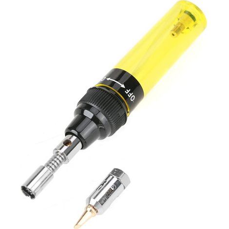 Chalumeau à Gaz Butane Portable 1300℃ pour Soudure et Brasage (Jaune) (1/5)