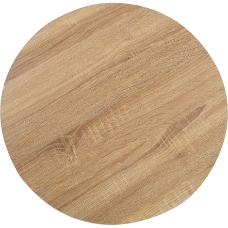 Table de bistro Table haute - Table d'appoint Marron clair 60 cm MDF BV164483 - BonneVie (1/5)
