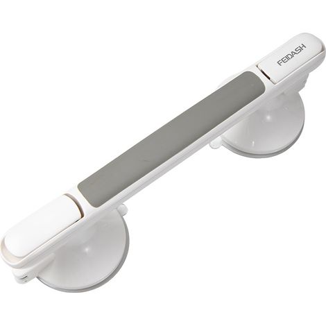Poignée de douche à ventouses (2 ventouses), poignée de baignoire, fixation sans perçage, accoudoir de salle de bain mobile-AquaForge (1/3)