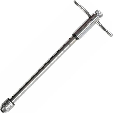 Porte taraud tourne-gauche extra long 320 mm a cliquet de m5 à m 12 (1/2)