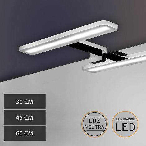 Kibath Aplique Led ALU 8W de 30 cm acabado CROMO brillo 4000 K fabricado en aluminio (1/5)