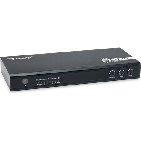 equip 332726 commutateur HDMI noir 4K Ultra HD