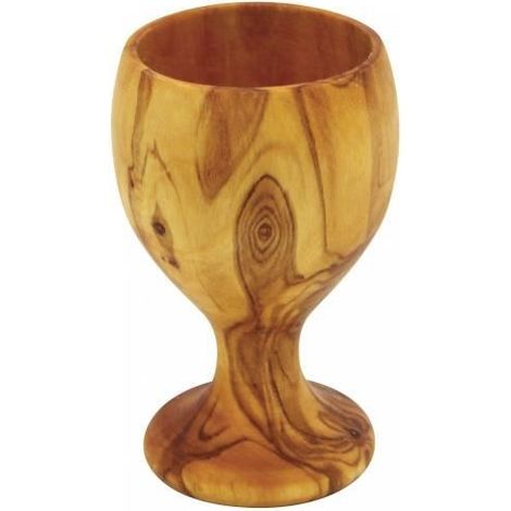 Coquetier en bois d'olivier - Diamètre 3,6 cm - Hauteur 7,5 cm - Lavage à la main