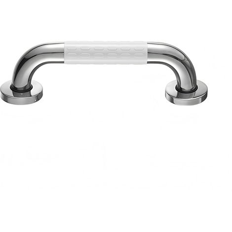 Barre d'appui de Douche( 60 cm Blanc), Barre d'Appui Antidérapant Poignée, Barre d'Appui en Acier Inox Murale, Poignée Baignoire de Sécurité de Douche our WC, Salle de Bain, Cuisine, Stairway (1/4)