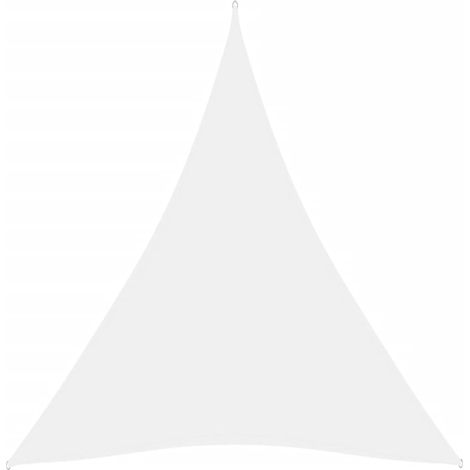 Sombrilla triangular de tela Oxford 5 x 6 x 6 m color blanco 020009924 (1/5)