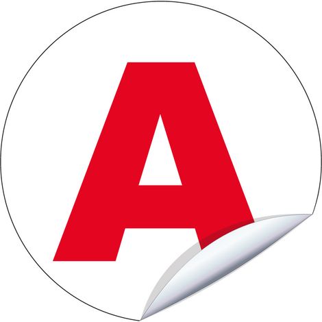 Disque A jeune conducteur - standard Ø 150mm adhésif - 3340723 (1/2)