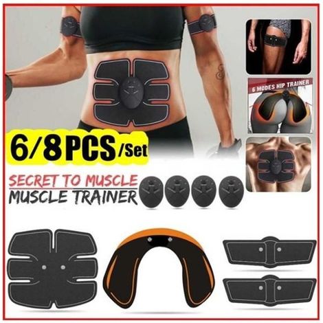 Stimulateur abdo et fessiers - Marque - Modèle - 6 modes de massage - U forme pad hanches (1/4)
