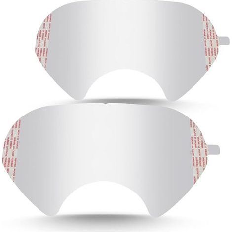 Abnehmbare Linsenabdeckung, kompatibel mit 3M 6885, 6000, 6800, 6900 Masken, 30er-Packung, Kunststoff-Linsenabdeckung für Atemschutzmasken (1/5)