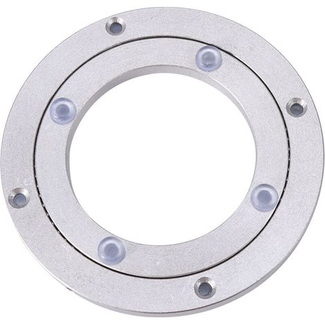 Robuster Drehteller aus Aluminiumlegierung mit Schwenklager im Lazy-Susan-Stil für runde Esstische. Zubehör für leichtgängigen Drehteller (140 mm).